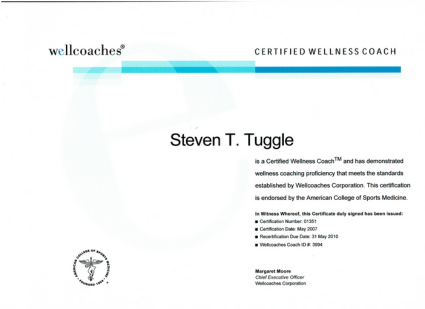 wellcoaches certificate